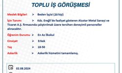 TOPLU İŞ GÖRÜŞMESİ YAPILACAK!