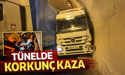 Tünelde Korkunç Kaza; 2 Tır Çarpıştı