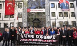 Zonguldak Milli Eğitim Önünde Eylem