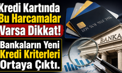 Kredi Kartında Bu Harcamalar Varsa Dikkat!