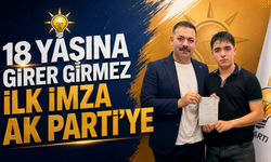 İl Başkanı Çağlayan'ın Oğlu 18. Yaş Gününde AK Parti'ye Üye Oldu