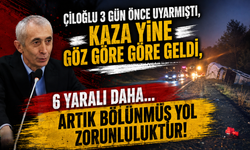 Çiloğlu 3 Gün Önce Uyarmıştı: 6 Kişinin Yaralandığı Kazanın Ardından Bir Kez Daha Seslendi