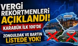 Vergi Rekortmenleri Açıklandı, Karabük İlk 100'de, Zonguldak ve Bartın Listede Yok!