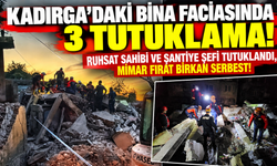 KADIRGA’DAKİ BİNA FACİASINDA 3 TUTUKLAMA! RUHSAT SAHİBİ VE ŞANTİYE ŞEFİ TUTUKLANDI, MİMAR SERBEST!