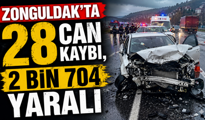 ZONGULDAK’TA 28 CAN KAYBI, 2 BİN 704 YARALI