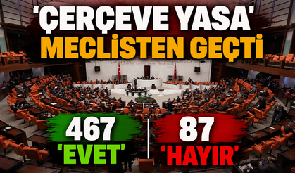 Son Dakika: 'Çerçeve Yasa' Meclisten Geçti