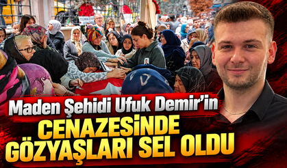 Maden Şehidi Ufuk Demir'in Cenazesinde Gözyaşları Sel Oldu
