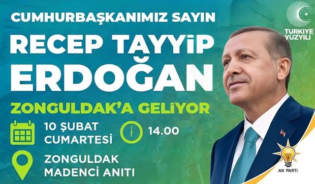 Cumhurbaşkanı Erdoğan Cumartesi 14.00'de Madenci Anıtı'ndan Halka Seslenecek...