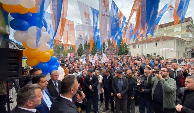 AK Parti Gökçebey Seçim Bürosu Coşkuyla Açıldı...