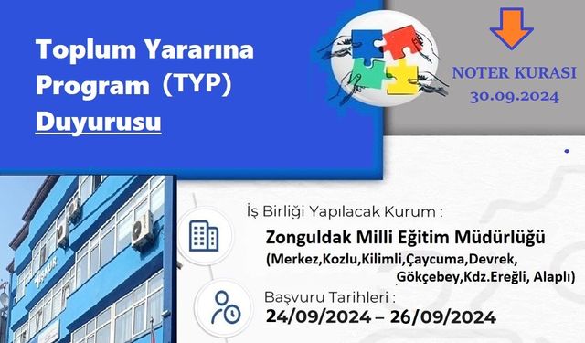 TYP Programı İle MEB'na 205 Kişi Alınacak, 26 Eylül Son Gün!