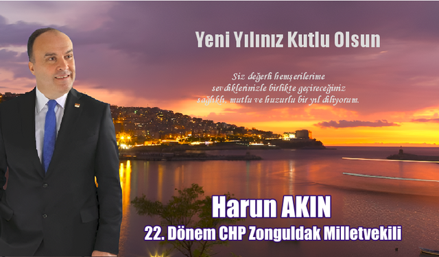 Harun Akın, Zonguldak Halkının Yeni Yılını Kutladı
