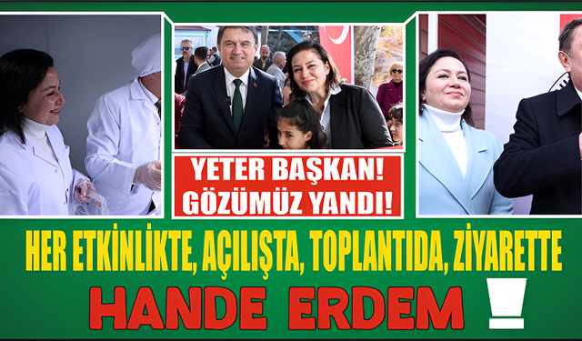 "Başkan! Gözümüz yanacaksa hizmetlerden yansın, sürekli Hande Hanım'ı görmekten değil!"