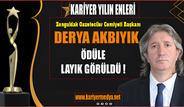 ''Yılın Gazeteci Örgütü Lideri Ödülü'' ZGC Başkanı Derya Akbıyık'a....