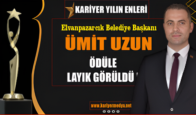'Yılın Belde Belediye Başkanı' ödülü MHP'li Ümit Uzun'a...
