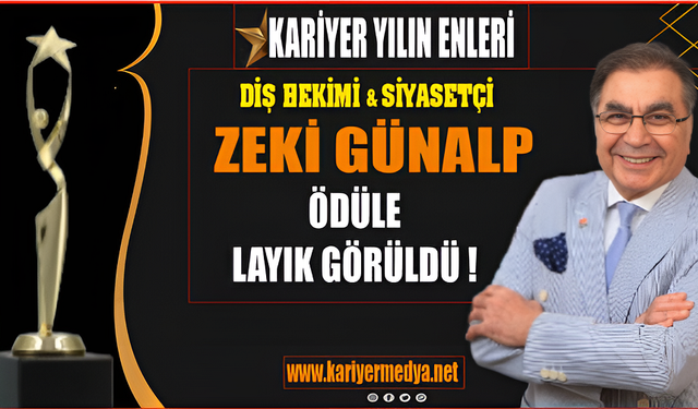 ''Yılın Diş Hekimi'' ödülü Zeki Günalp'e...