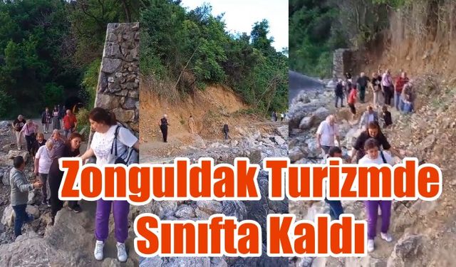 Zonguldak Turizmine Büyük Darbe! Trenle Karşıladılar, Kayalıklardan Yürüttüler!