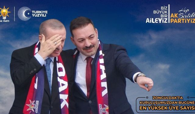 AK Parti'den Zonguldak’ta Rekor Üye Sayısı