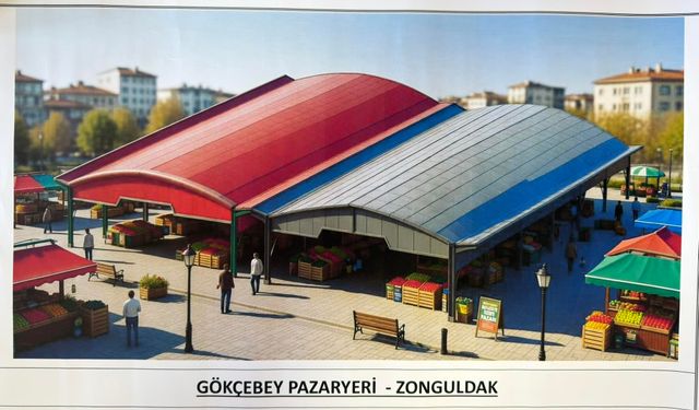 Gökçebey’de Kapalı Pazar Yeri Büyüyor