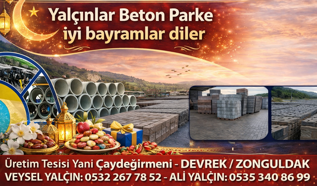 Yalçınlar Beton Parke İyi Bayramlar Diler