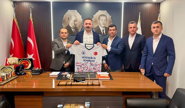 Başkan Çağlayan, Güvenlik-İş Sendikası Temsilcilerini Ağırladı