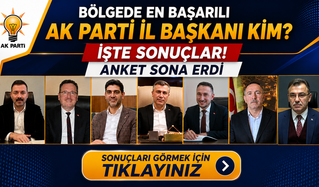 Çağlayan 2. Anketten de Birinci Çıktı, İşte; Bölgede En başarılı İl Başkanı Anket Sonuçları!