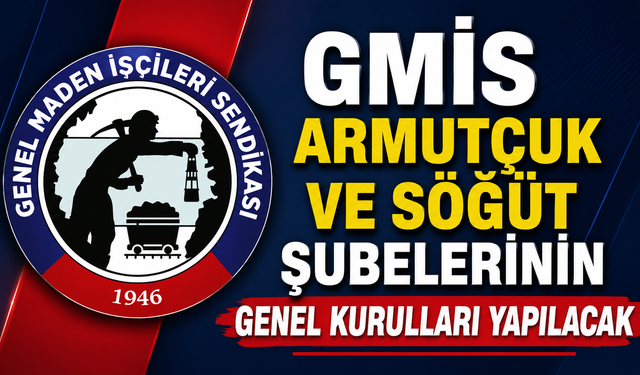 GMİS ARMUTÇUK VE SÖĞÜT ŞUBELERİNİN GENEL KURULLARI YAPILACAK