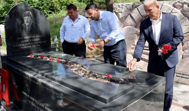 İŞÇİ LİDERİ ŞEMSİ DENİZER, KABRİ BAŞINDA ANILDI
