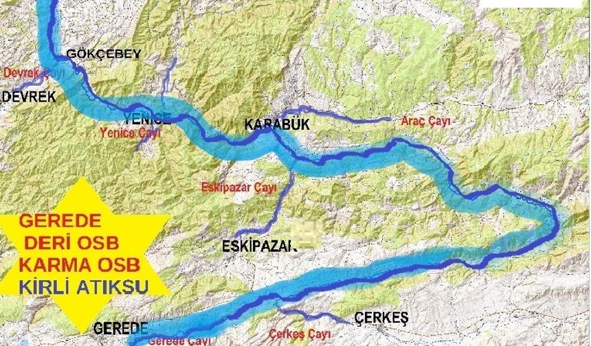 GEREDE ÇAYI VE FİLYOS IRMAĞI ZEHİRLENİYOR