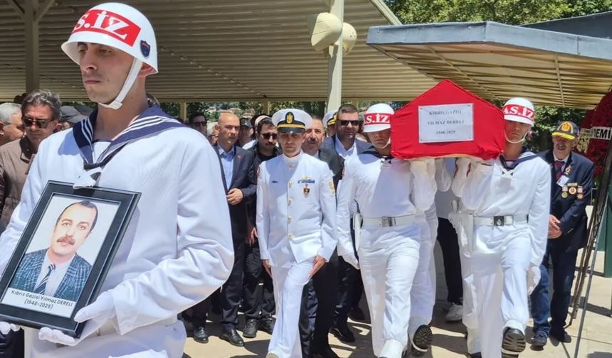 Kıbrıs Gazisi Yılmaz Dereli'ye Son Görev, Resmi Törenle Son Yolculuğuna Uğurlandı