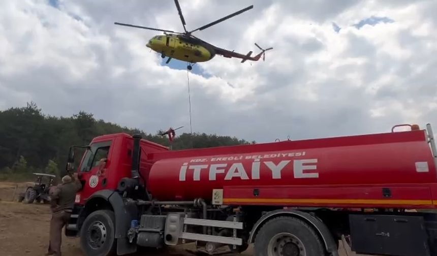 KASTAMONU’DAKİ YANGINA GİDEN İTFAİYE ARACI KDZ. EREĞLİ’YE DÖNDÜ