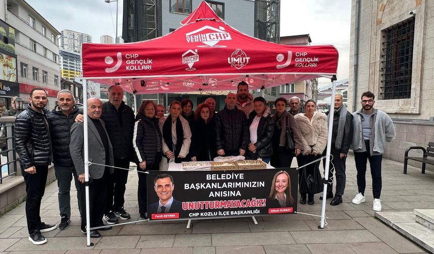 CHP Kozlu'dan Zeyrek ve Durbay İçin Anlamlı Anma Etkinliği