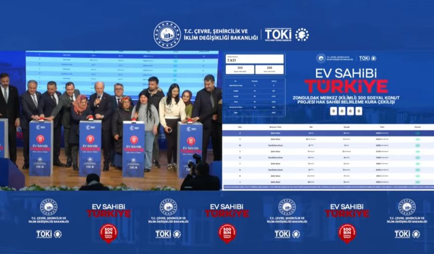 Zonguldak'ta Toki Heyecanı; Kuralar Çekildi