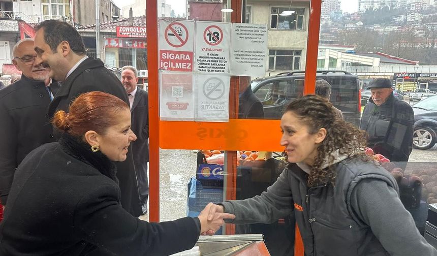 CHP Kozlu'da Esnafla Bayramlaştı