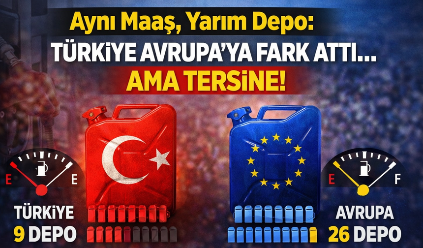 Aynı Maaş, Yarım Depo: Türkiye Avrupa’ya Fark Attı… Ama Tersine!