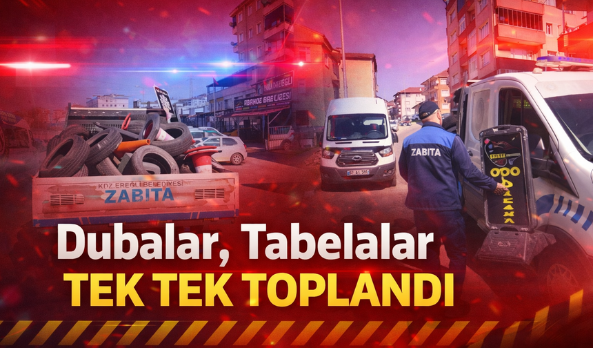 Kaldırım Operasyonu: Dubalar, Tabelalar Tek Tek Toplandı