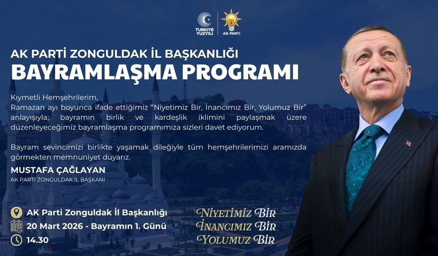 AK Parti Zonguldak’ta Bayramın 1. Günü Bayramlaşma Var