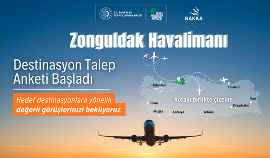 Zonguldak Havalimanı İçin Anket Başladı
