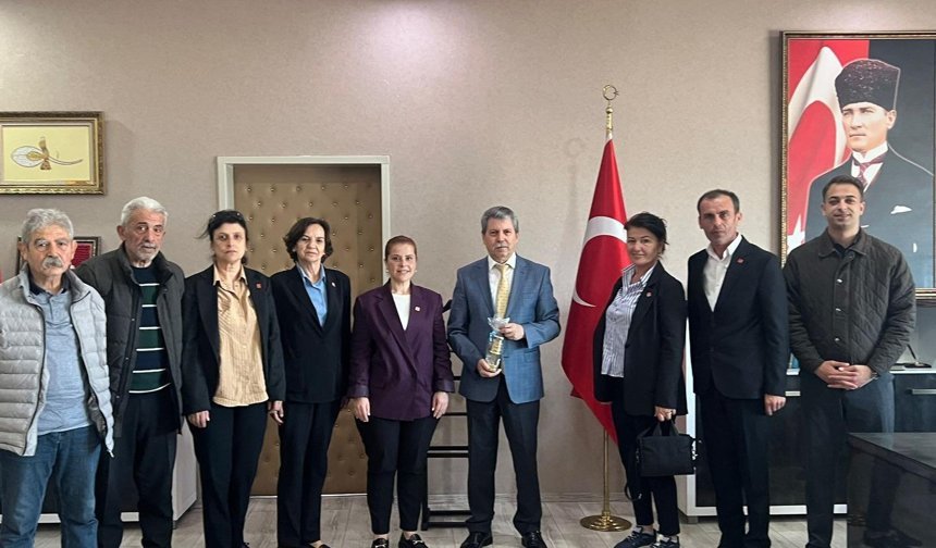 CHP Kozlu’dan Kaymakam Ece’ye Veda Ziyareti
