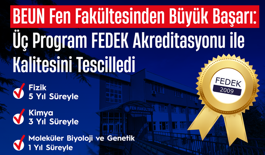 BEUN Fen Fakültesinden Büyük Başarı