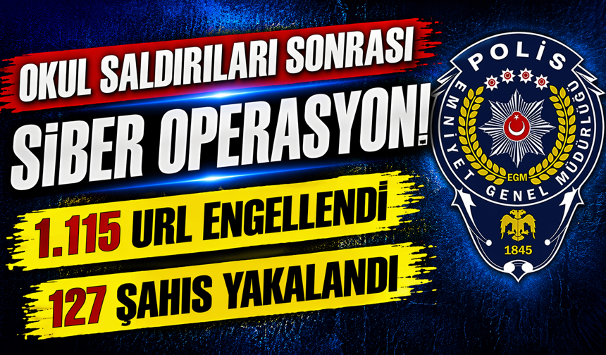 1.115 URL ENGELLENDİ, 127 ŞAHIS YAKALANDI