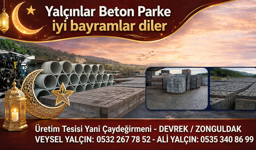 Yalçınlar Beton Parke İyi Bayramlar Diler