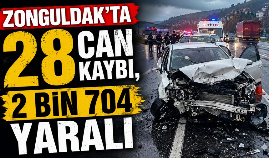 ZONGULDAK’TA 28 CAN KAYBI, 2 BİN 704 YARALI
