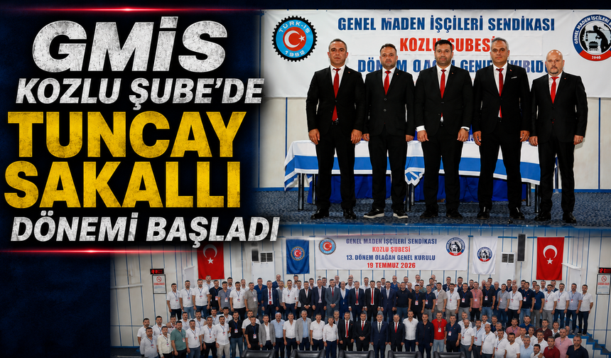 GMİS Kozlu Şube'de Tuncay Sakallı Dönemi Başladı