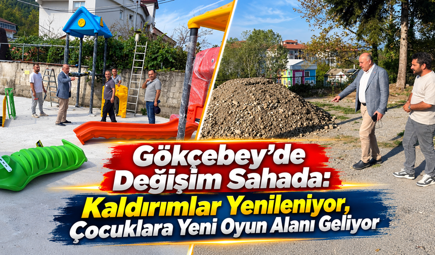 Gökçebey'de Çevre Düzenlemesi ve Sosyal Yaşam Alanı Çalışmaları Hız Kesmiyor