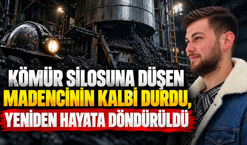 Kömür Silosuna Düşen Madencinin Kalbi Durdu, Yeniden Hayata Döndürüldü