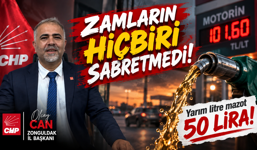 "Zamların hiçbiri sabretmedi. Yarım litre mazot 50 lira!”