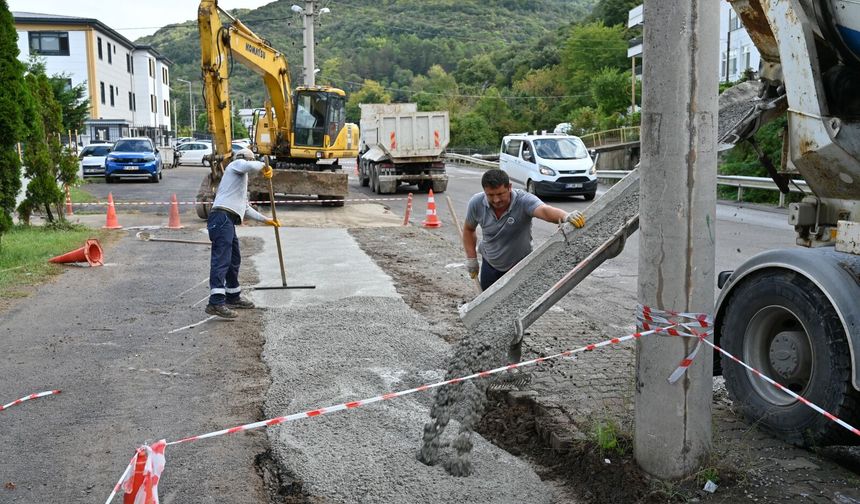 Ereğli'de Yol Genişletiliyor