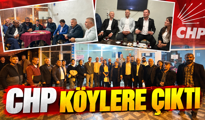 CHP Kozlu'da Köylere Çıktı