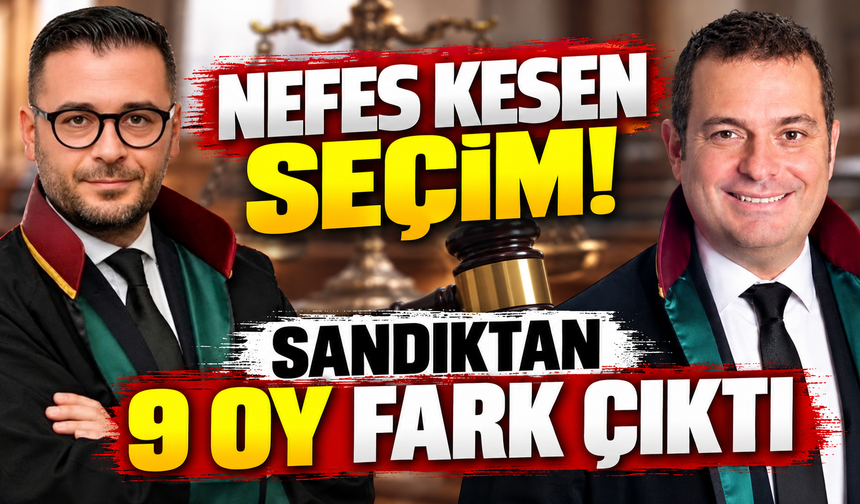 Zonguldak Barosu’nda Nefes Kesen Seçim! Başkanlık 9 Oyla Belirlendi