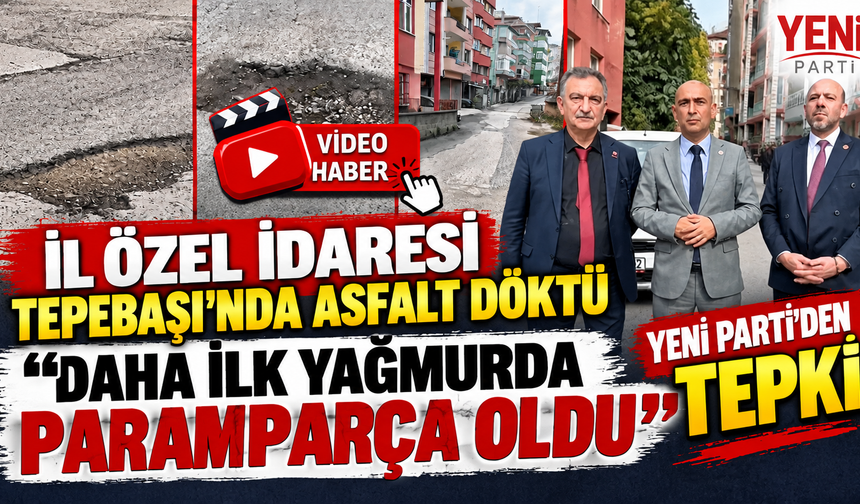 Dural’dan Tepebaşı’ndaki Asfalt İçin Sert Tepki: “Milyonlarca Liralık Kamu Zararı ve İsrafı”